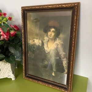 Vintage Print Boy and Rabbit Raeburn